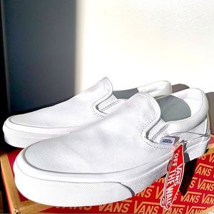 Vans Classic Slip-On White NWT M6.5/W8